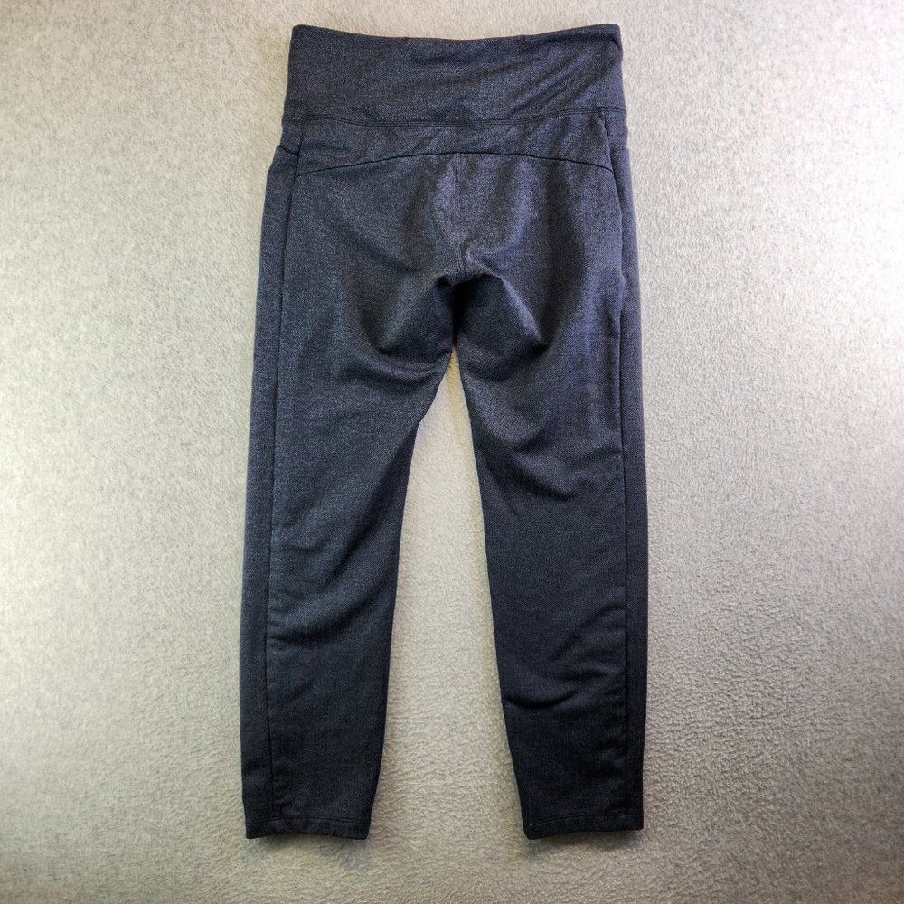 Athleta Mercer Herringbone Tight Womens Medium Blue Pockets Slit Ankle Pants - Picture 5 of 16